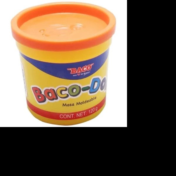 PASTA PMODELAR BACO-DOH. NARANJA FLUOR. PZA